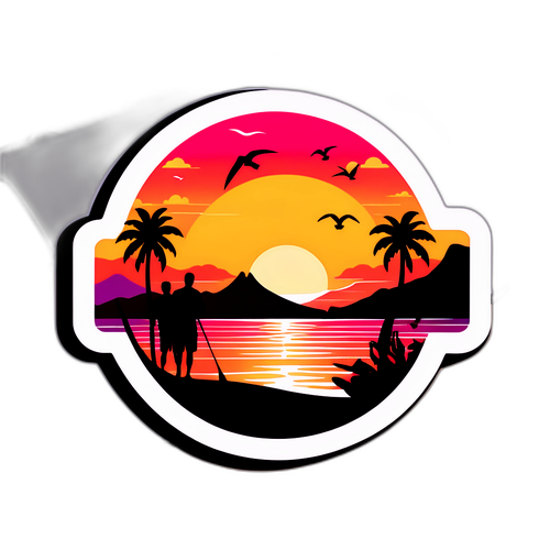 Un tramonto vibrante sulle spiagge di Tenerife