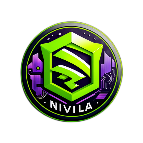 סטיקר בהשראת טכנולוגיה עם 'NVIDIA'