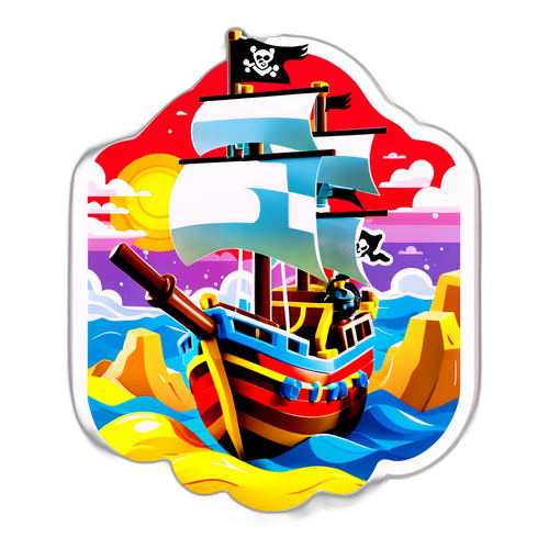 Lego kalózhajó és kincsesláda