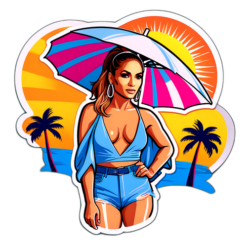 Jennifer Lopez nyári vakáció hangulata