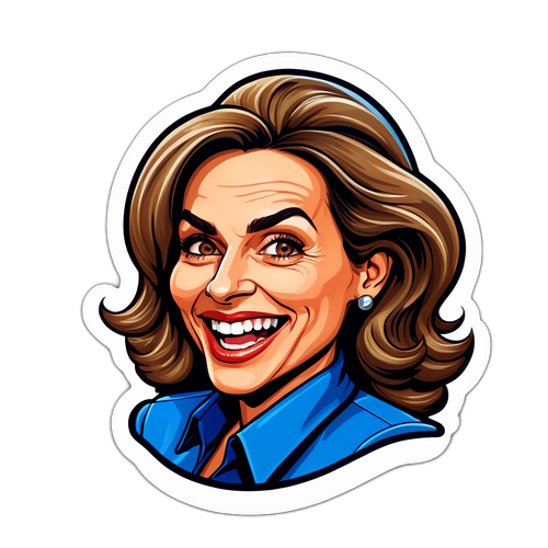 Karikatur von Giorgia Meloni