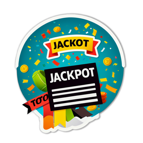 Sticker Tahniah untuk Pemenang Jackpot Sports Toto