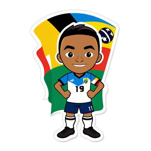 Stiker Sepakbola Budaya Amerika Selatan