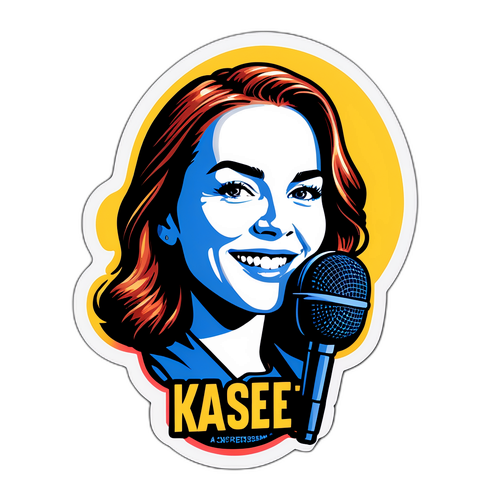 Kristin Kaspersen med mikrofon