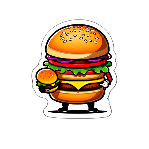 ハンバーガーマスターのキャラクターシール