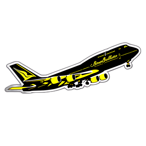 Brunei szultán Boeing 747 matrica