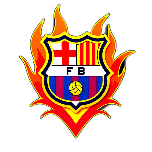 Rekaan Bergaya Emblem FC Barcelona