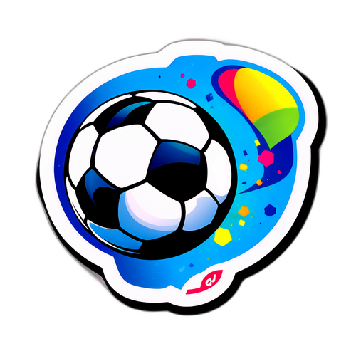 Adesivo Vibrante com Logo Globo e Futebol
