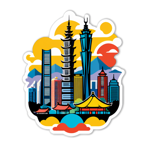 Imagine stilizată a orașului Taipei