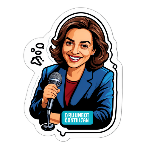 Humorystyczna interpretacja Marty Bijan jako dziennikarki