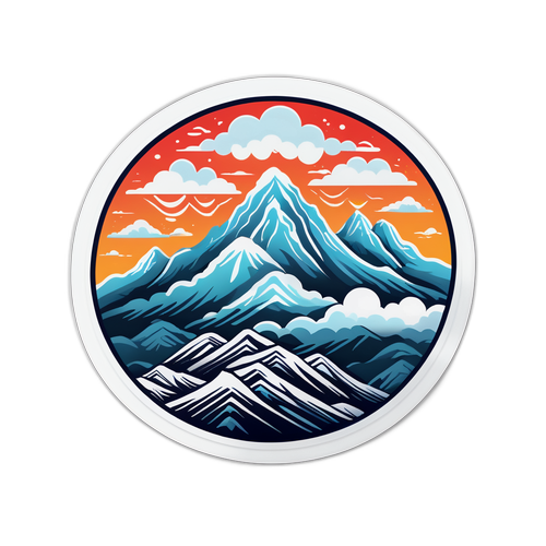 老君山云雾景观贴纸