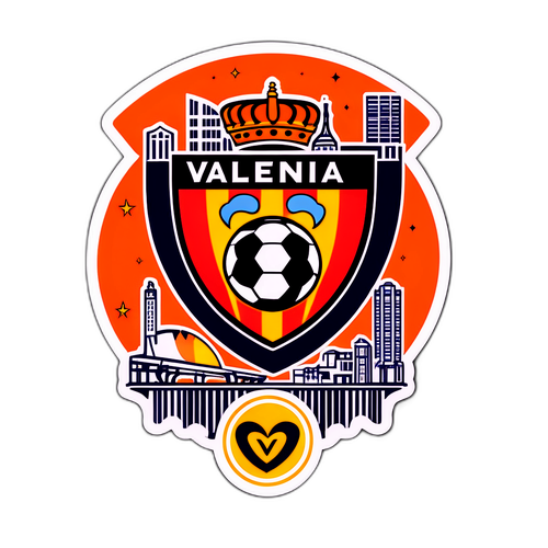 Huy hiệu tình yêu bóng đá Valencia