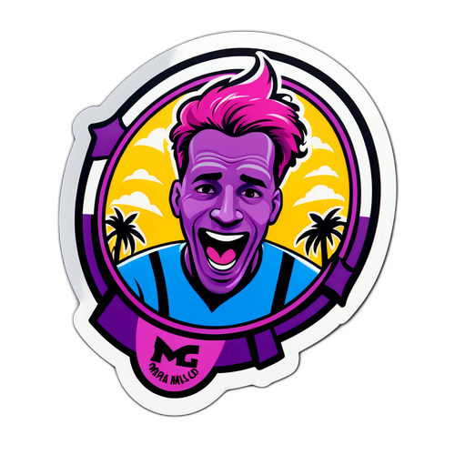 Nhãn dán thể hiện sự hào hứng trước trận đấu giữa Inter Miami và Orlando City