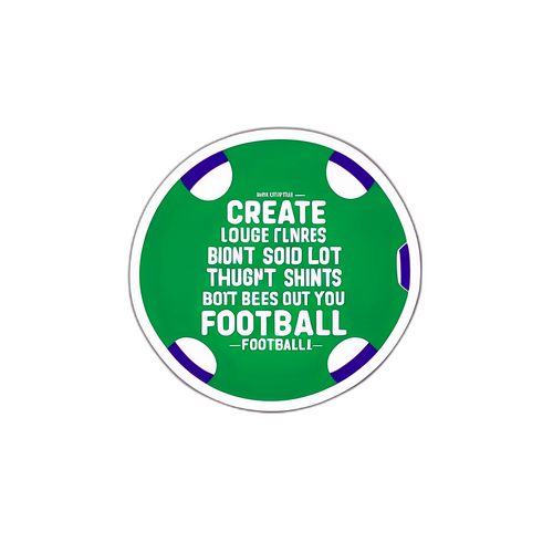 สร้างสติกเกอร์ด้วยคำคมที่สร้างแรงบันดาลใจเกี่ยวกับฟุตบอล