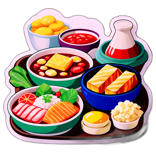 楽天のふるさと納税を使った美味しい料理のイラスト
