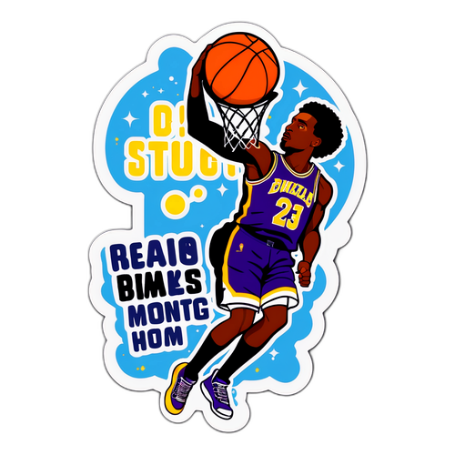 Dunking Anthony Edwards Sticker