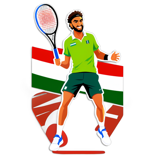 Tennissticker med Matteo Berrettini