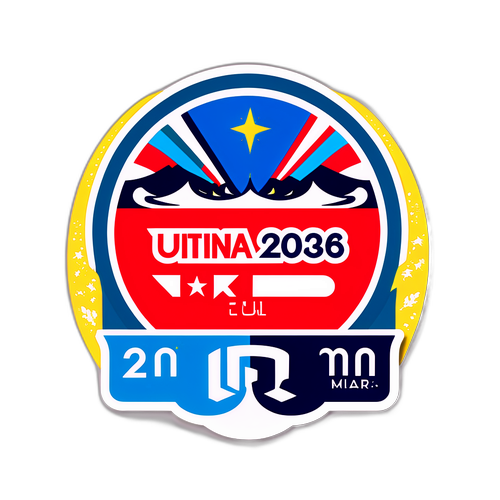 Наклейки з логотипом і символікою міжнародних змагань у США у Мілані-Кортіна 2026