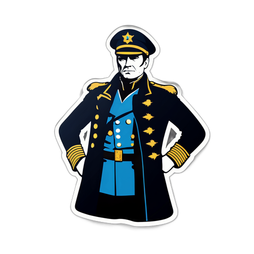 Autocollant héroïque de Captain Marleau