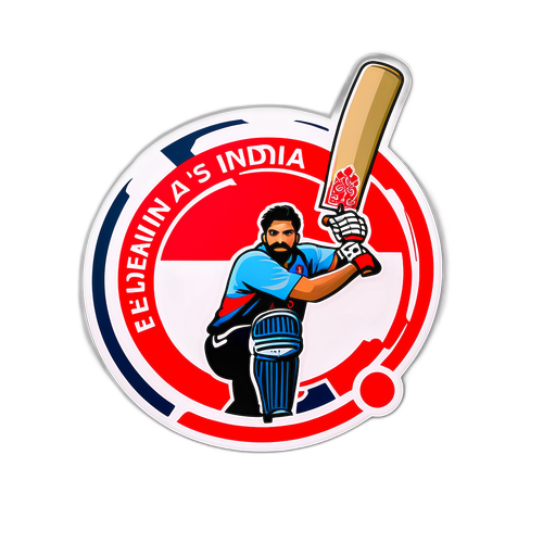 Sticker ya Tukio la Michezo 'Uingereza vs India'