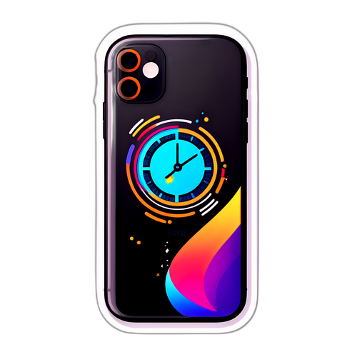 未来派iPhone 17发布通知贴纸