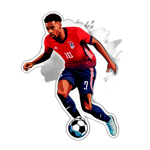 Stiker Djed Spence Dribbling