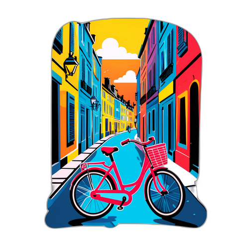 Vibrante Straatscènes met Fiets