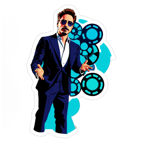 Filmsensasjon! Robert Downey Jr. Fanget i Et Ikonisk Øyeblikk – Hvorfor Denne Klistremerket Er Et Must-Have For Filmelskere!