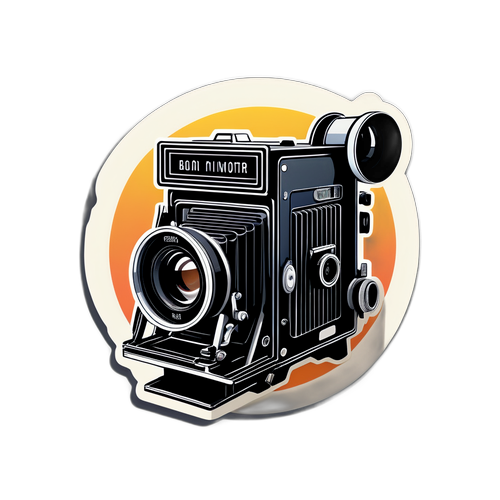 Ein filmisches Design für einen Spotfilm mit einer klassischen Filmkamera