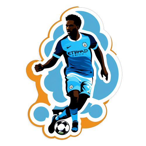 Silhouette drużyny Man City w akcji