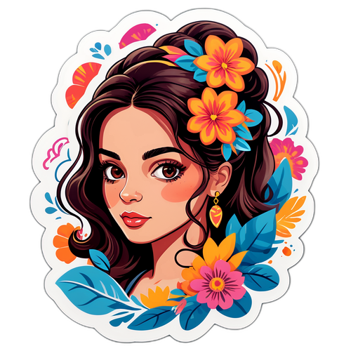 Adesivo Camila Pitanga Floral