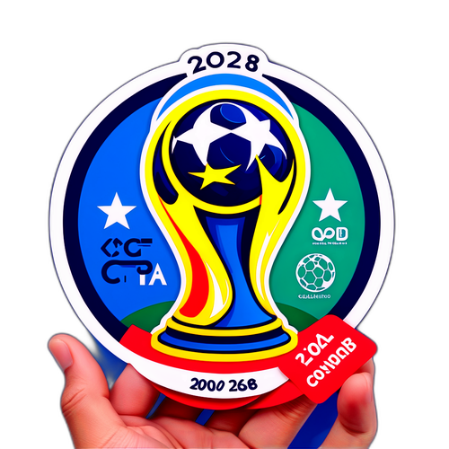 Наклейка, що ілюструє етапи відбору до чемпіонату світу 2026 року