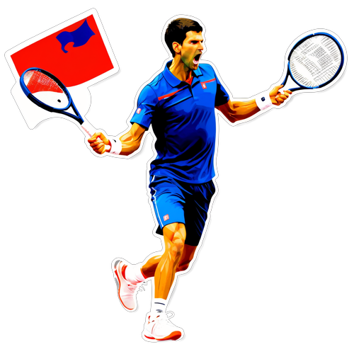 Novak Djokovic: A Gloriosa Celebração que Inspira Vitória! 🎾🇷🇸