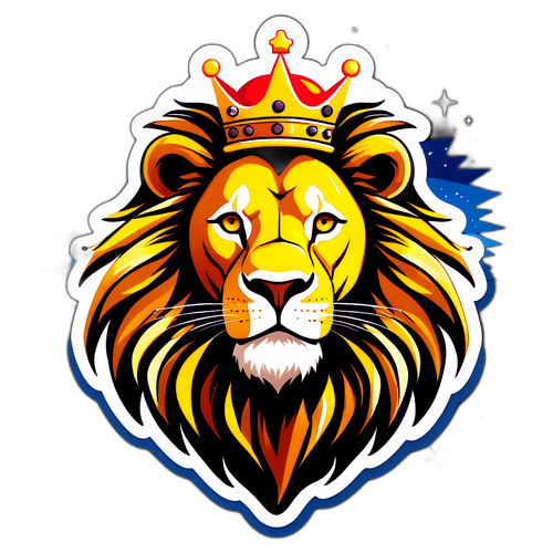 Majestic Lion with Crown