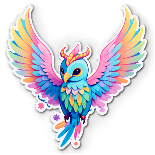 Whimsical Fantasy Creature Sticker