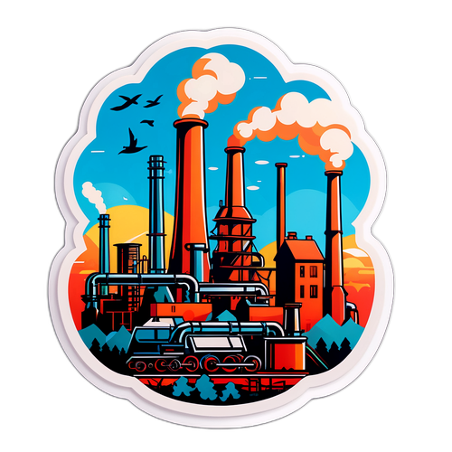 Rappresentazione astratta della storia industriale del Donbass
