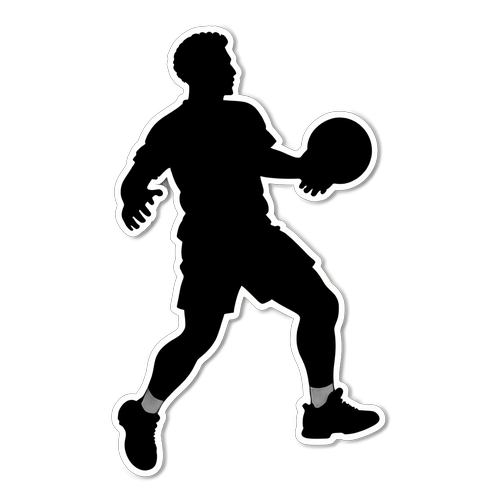 Handball-Spieler Silhouette