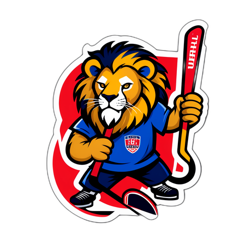 Liberty University Lion Hockey Emblem