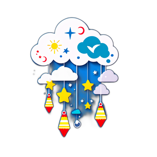 Malambot na Windchime na Pinasisigla ng Icon ng Panahon