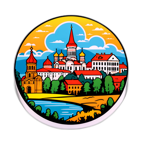 Мистецький дизайн з пейзажами Брянська