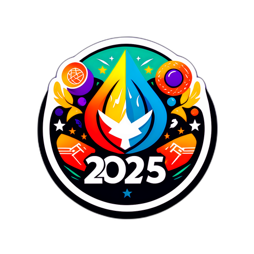 Наклейка з міжнародним логотипом 2025