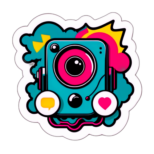 Retro-tyylinen TikTok-tarra
