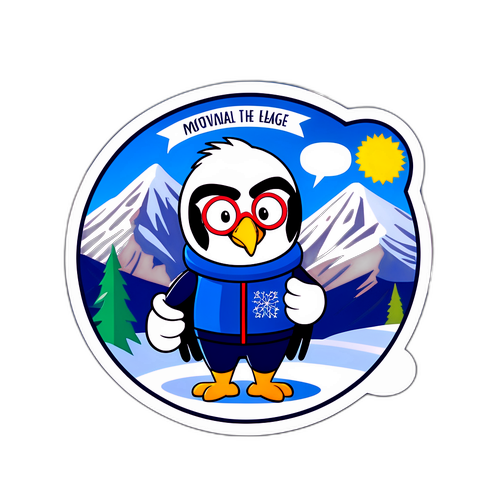 Sticker van Eddie de Adelaar met motiverende zinnen