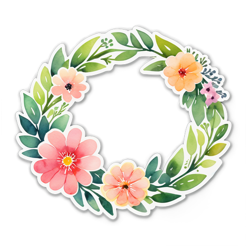 Elegant Floral Wreath Design