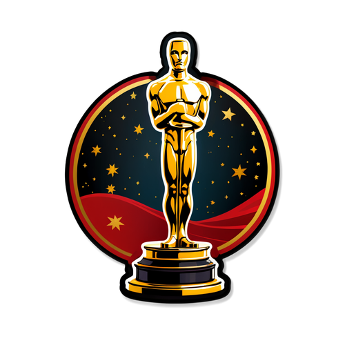 Glamorous Oscars 2025 Sticker