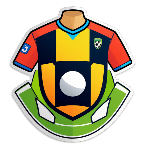 Ilustrasi Seni Pakaian Bola Sepak Bertema Soccernet