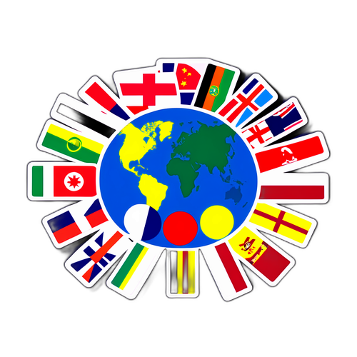 Dünya Ülkelerinin Bayrakları ile Yaratıcı Kombinasyon