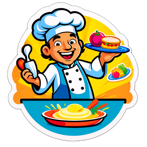 Kokkeskolen Kokk Sticker