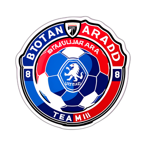 Autocolant cu fotbal personalizat - Botoșani și UTA Arad