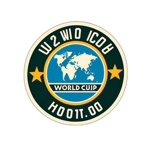 Autocollant Vintage U20 Coupe du Monde de Football